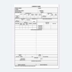Marine Vessel Log